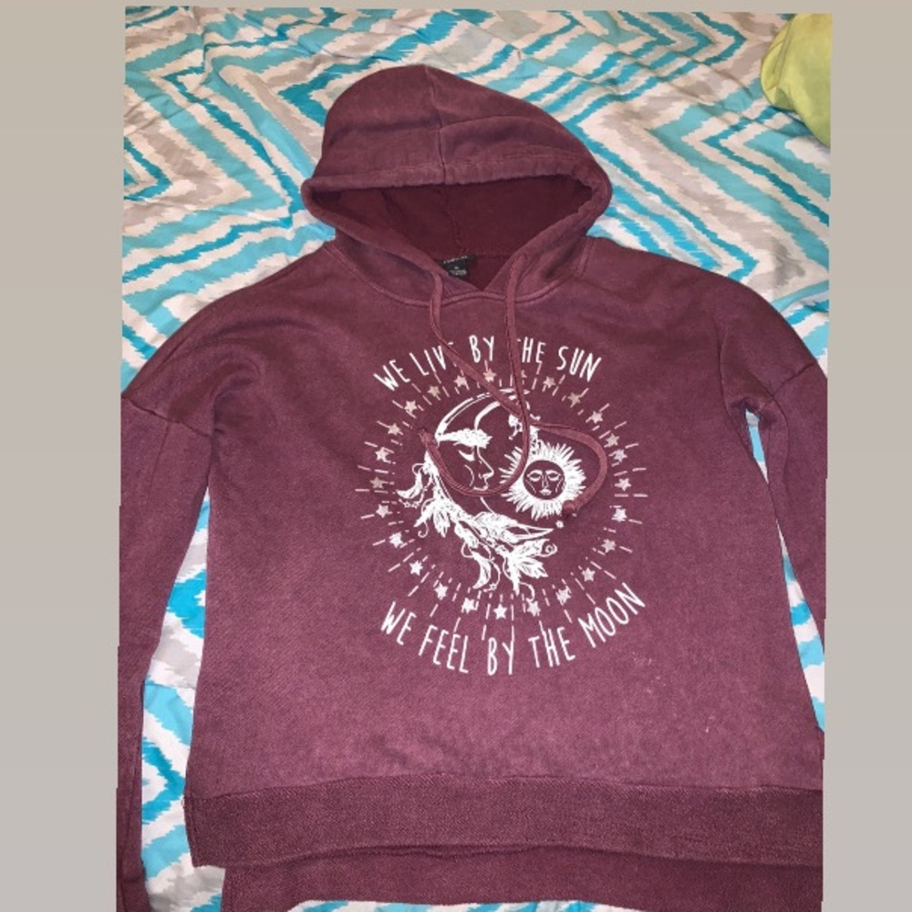 Burgundy hoodie